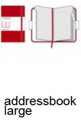 Moleskine. Adress-book Red